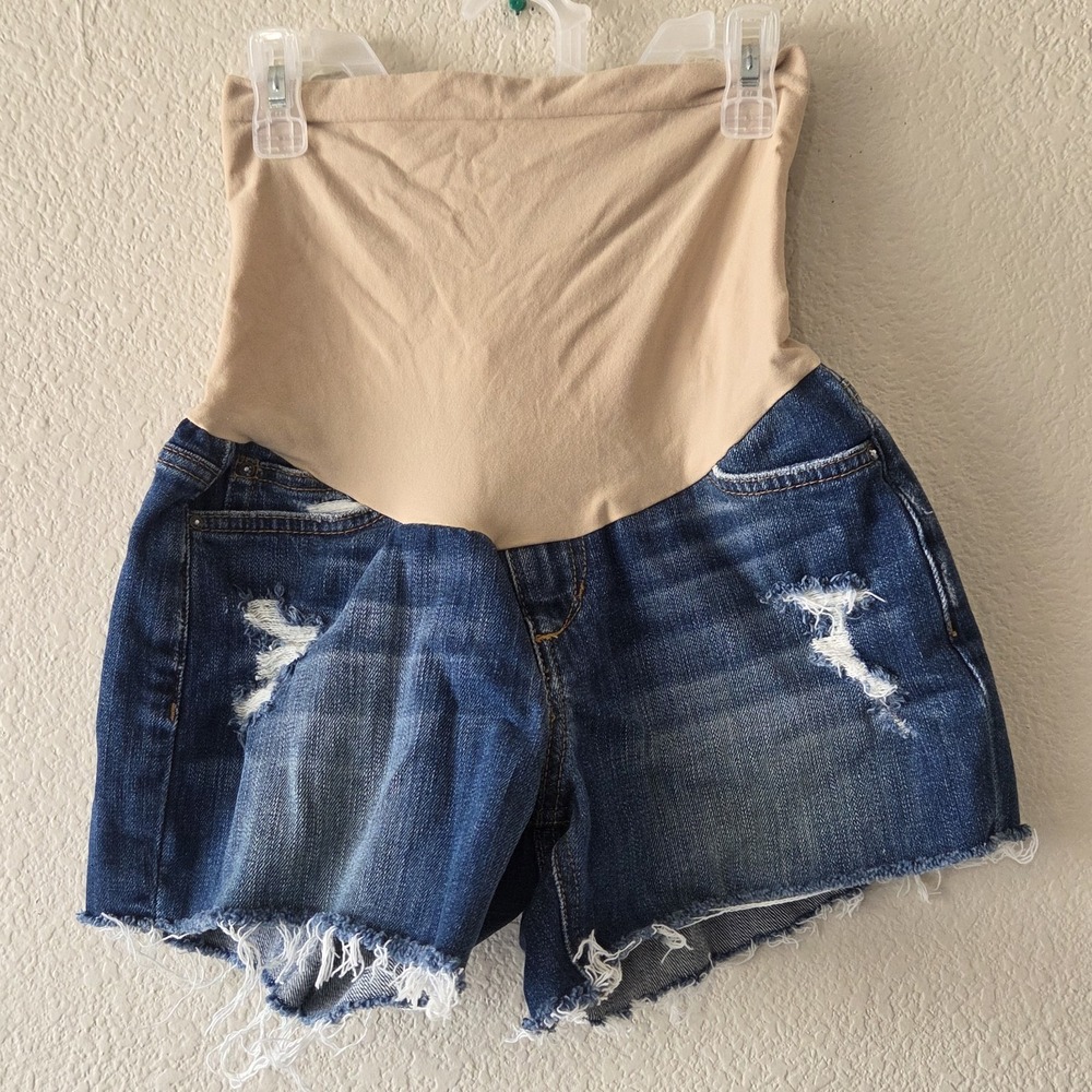 Joe's Jeans Womens Maternity Jean Shorts The Ozzie 4 Inch Cutoff Denim Size 26